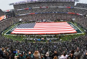 Pregame show at Eagles-Rams game